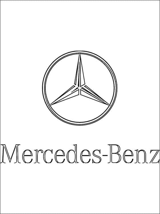 Mercedes Benz Logo Värityskuva