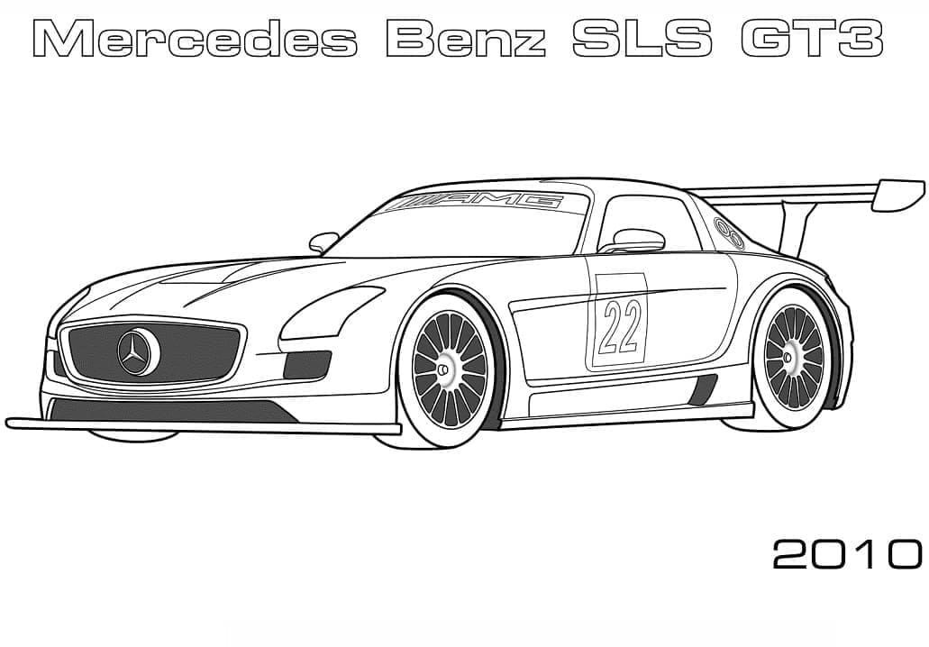 Mercedes Benz SLS AMG GT3 Värityskuva