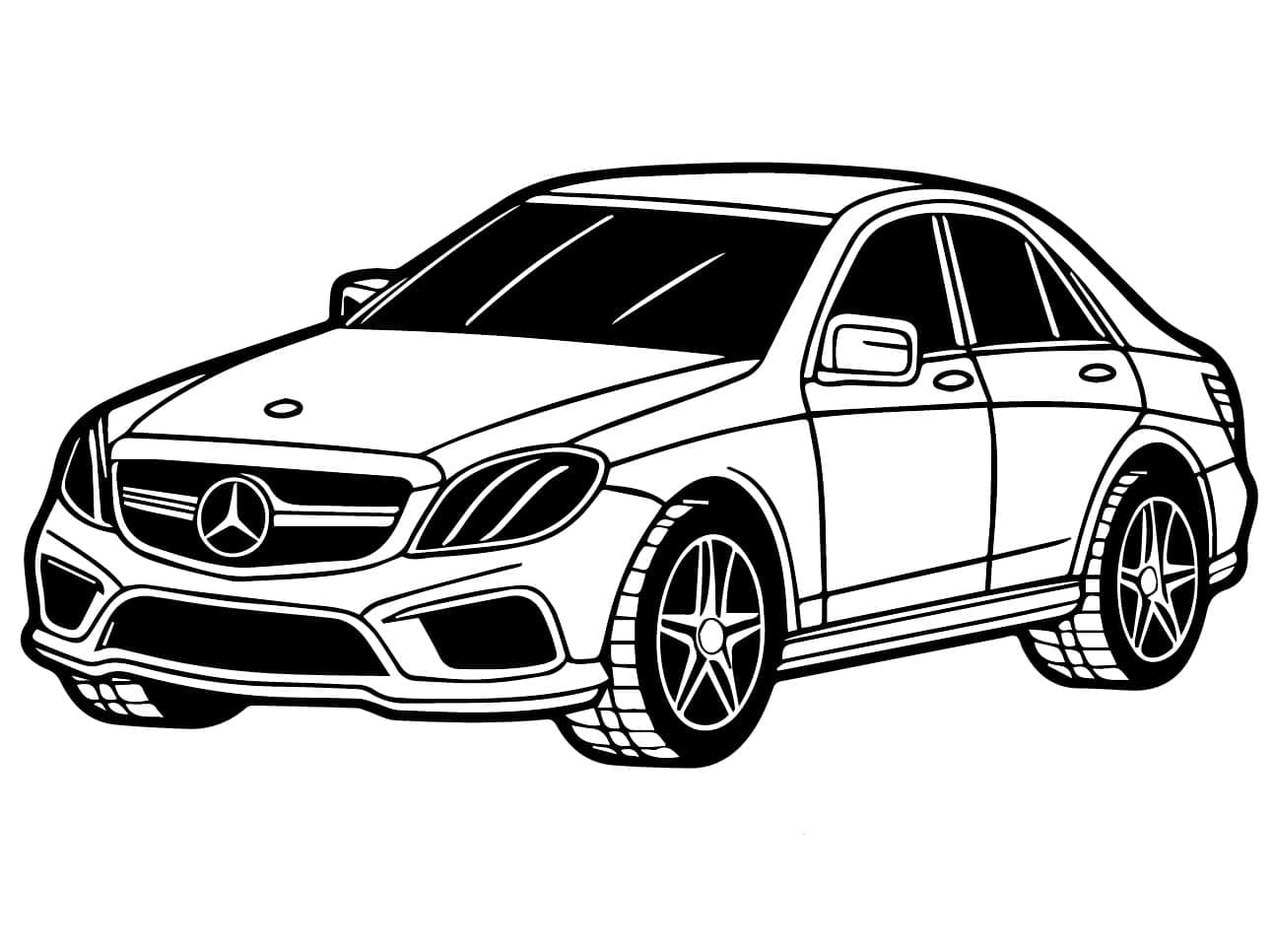 Mercedes coloring page