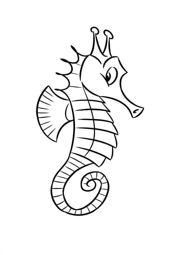 Merihevonen coloring page