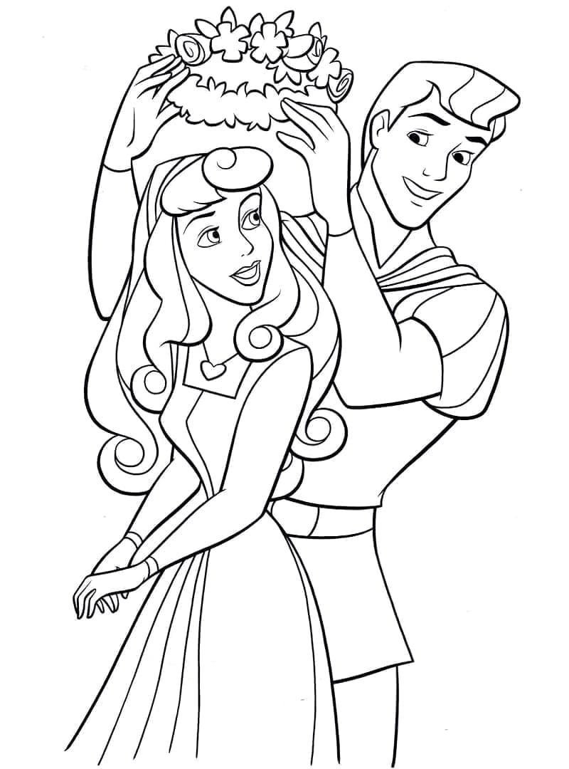 Prinsessa Ruusunen coloring page