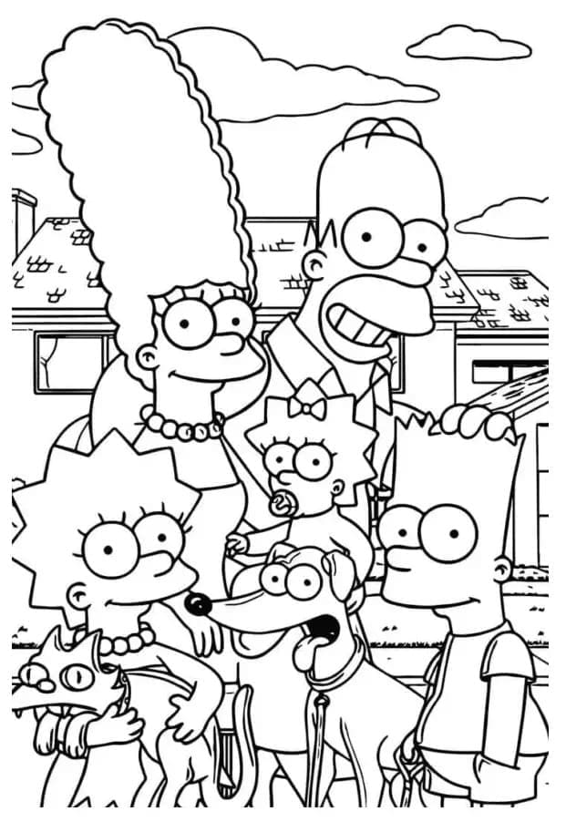 Simpsonit coloring page