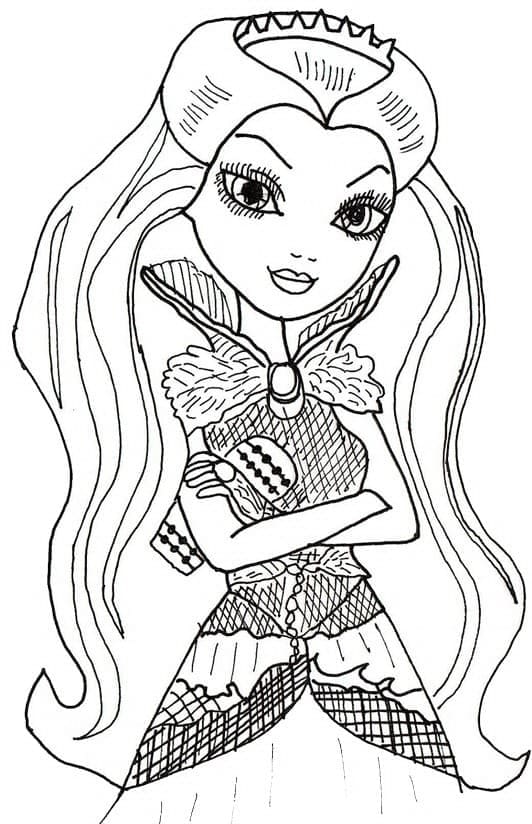 Ever After High tyttö Värityskuva