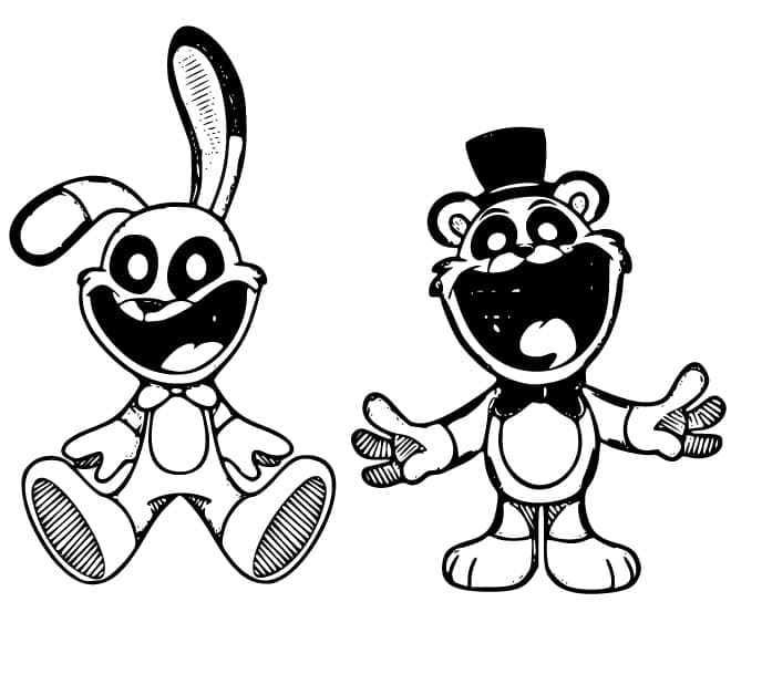 FNAF Smiling Critters Värityskuva