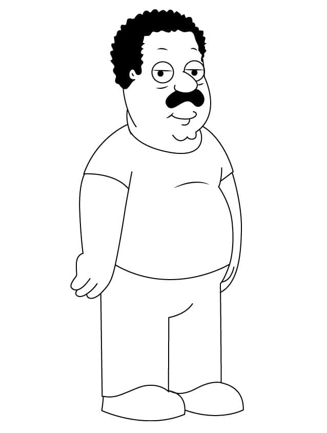 Family Guy Cleveland Brown Värityskuva