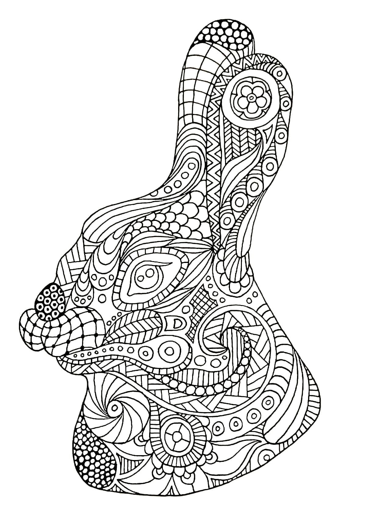 Kani Zentangle Värityskuva