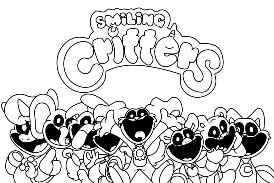 Smiling Critters ilmaiseksi Värityskuva