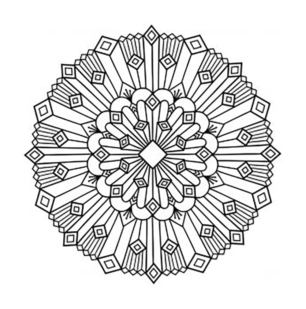 Mandala coloring page