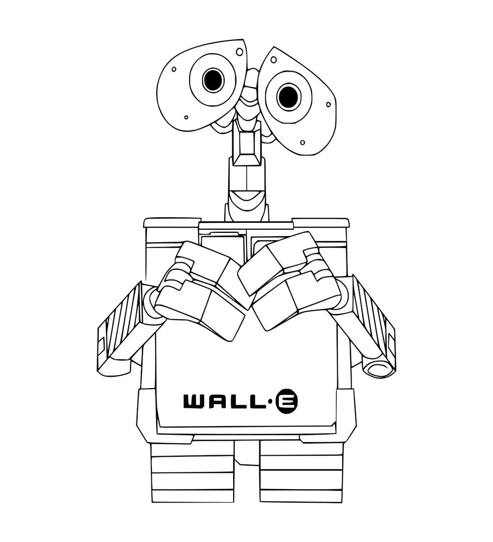 WALL E Muotokuva Värityskuva