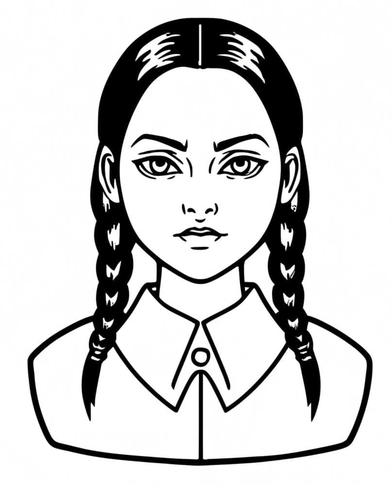 Wednesday Addams kuvat Värityskuva