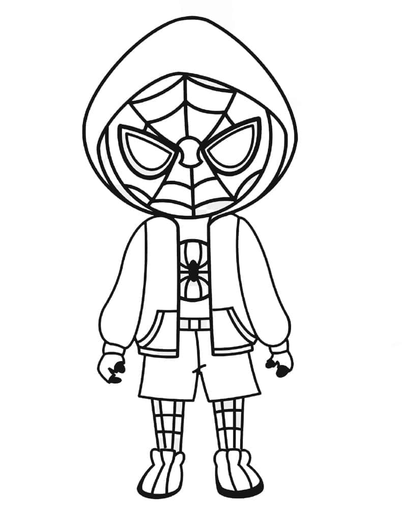 Chibi Miles Morales Värityskuva