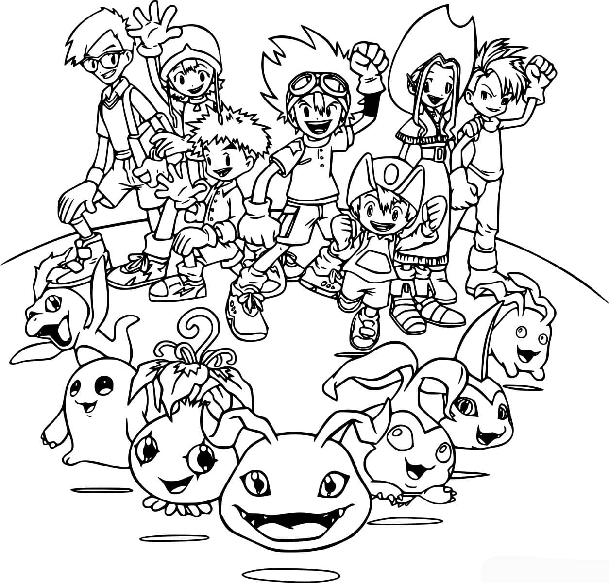 Digimon coloring page