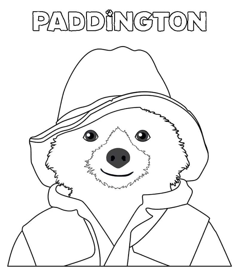 Paddington coloring page