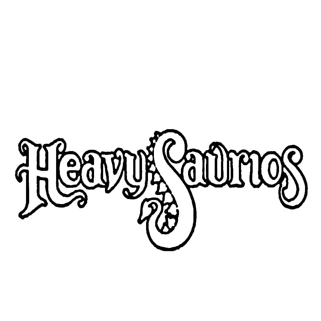 Hevisaurus coloring page