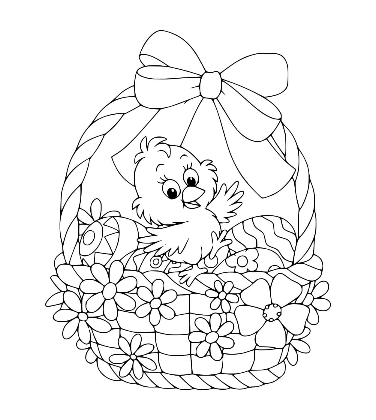 Pääsiäispoika coloring page