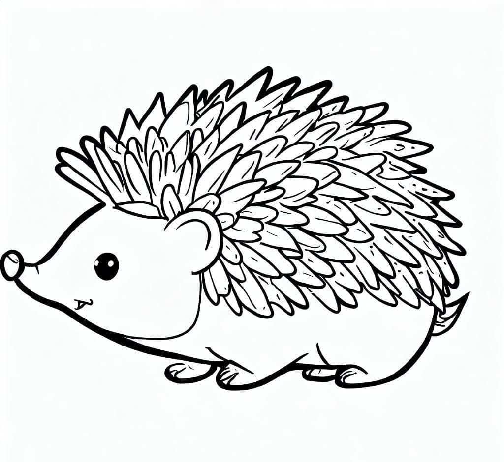 Siili coloring page