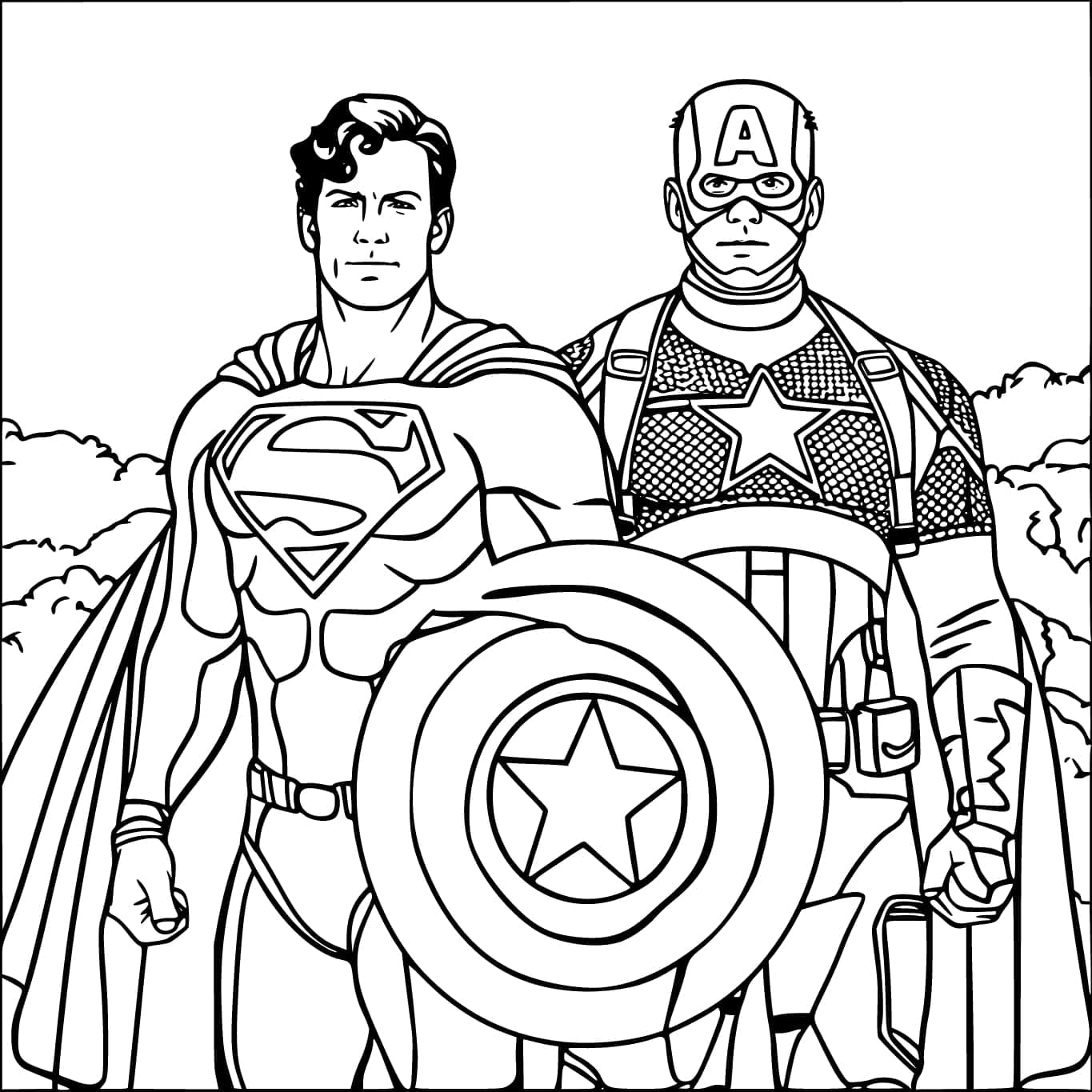 Supersankari coloring page