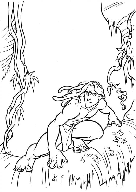 Tarzan coloring page