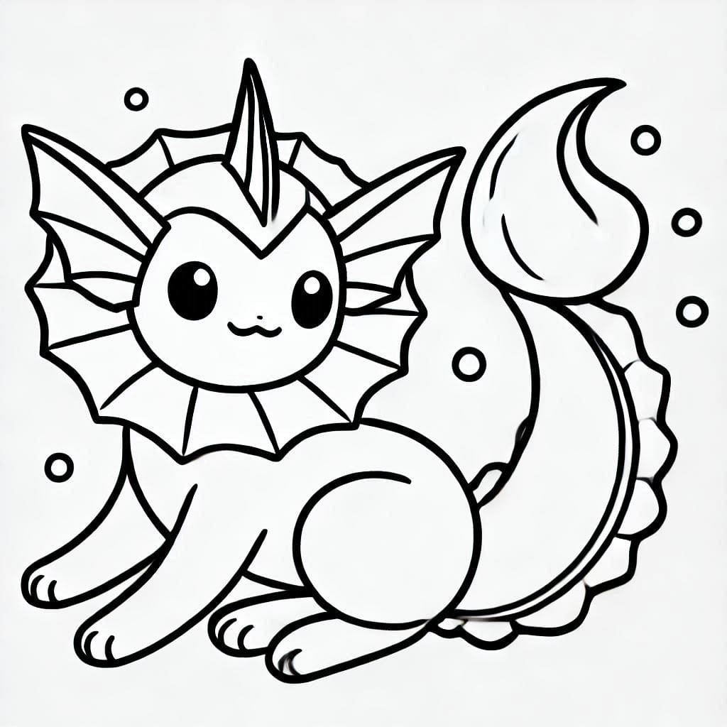 Vaporeon hymy Värityskuva