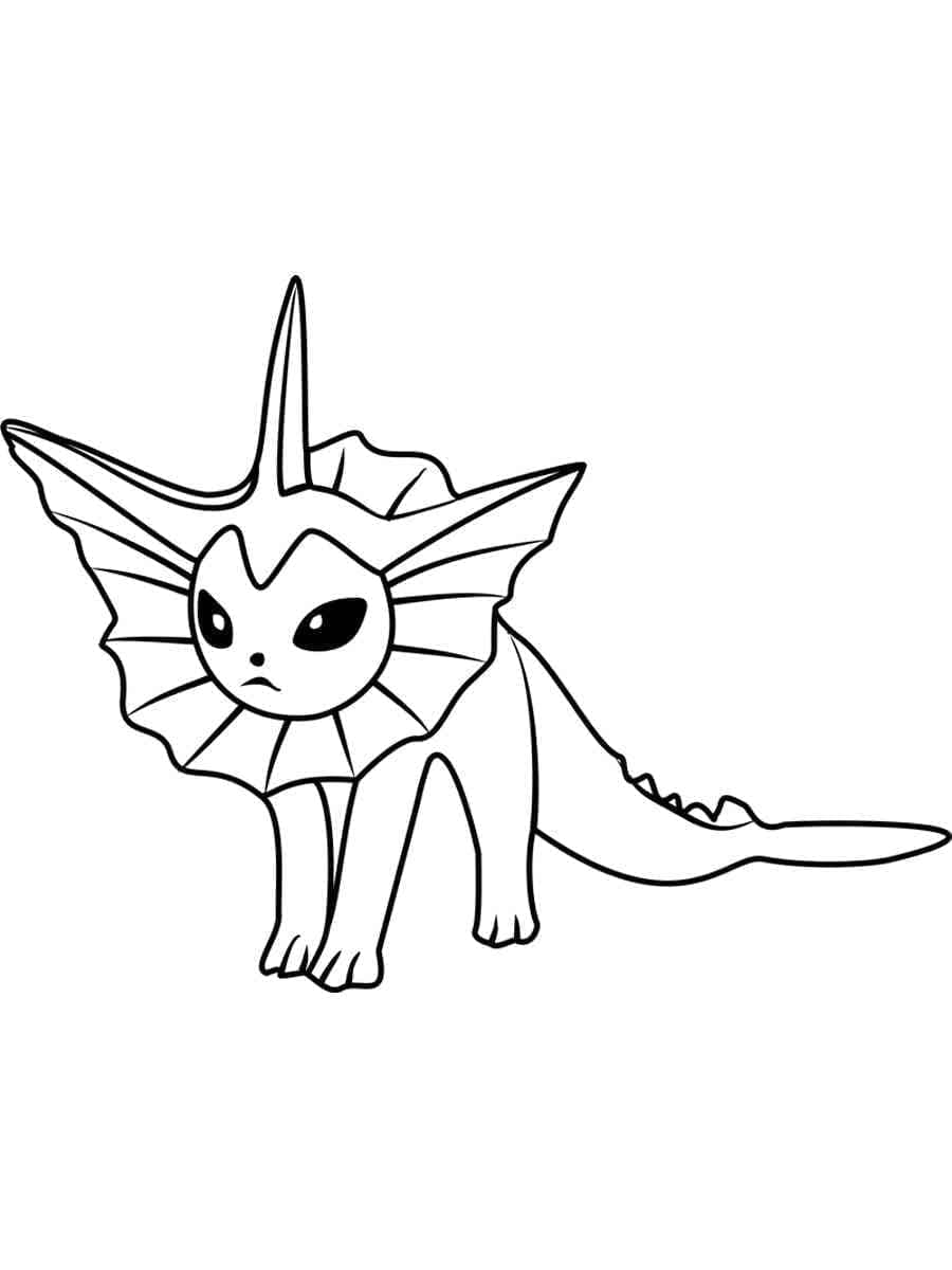 Vaporeon ilmainen Värityskuva