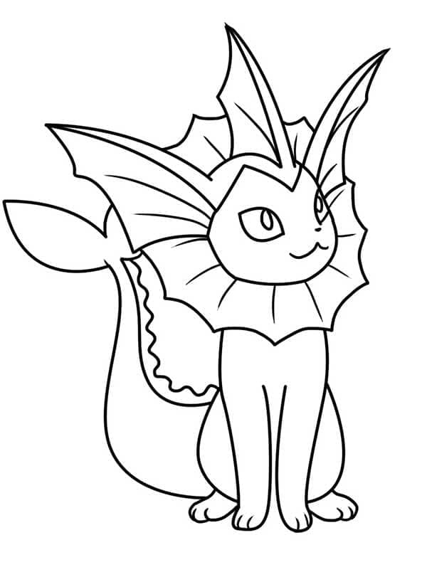 Vaporeon lapsille Värityskuva