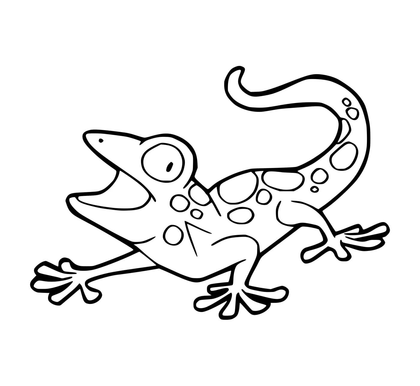 Gecko coloring page