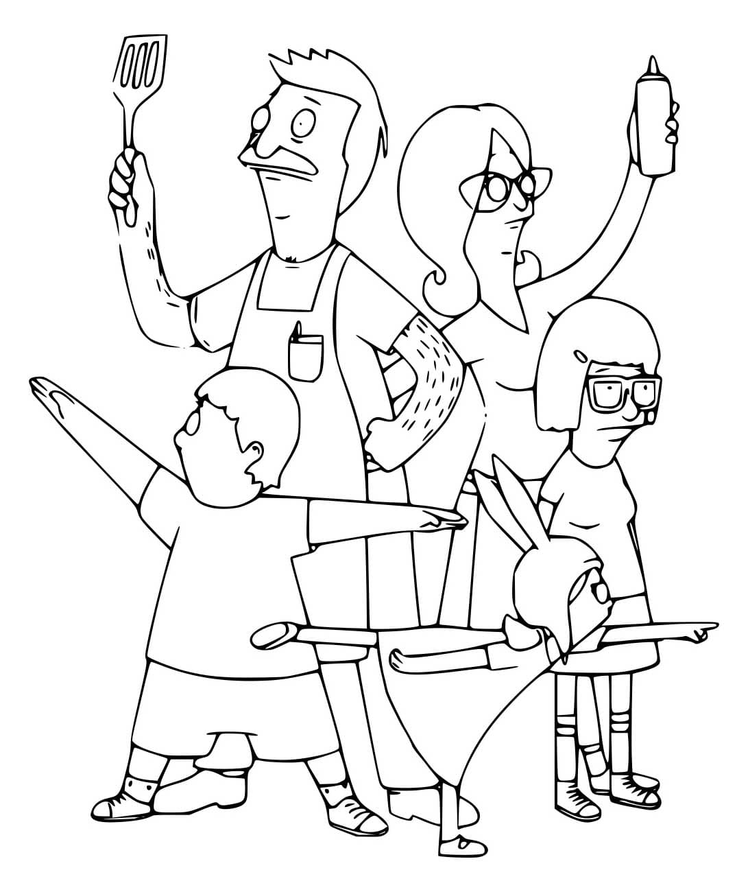 Bob’s Burgers coloring page