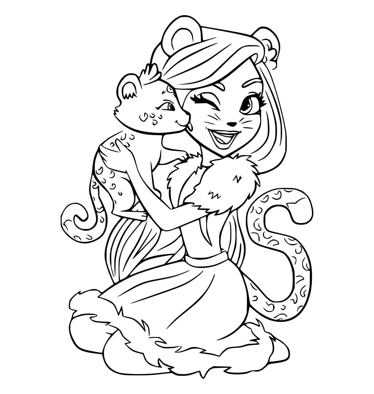 Enchantimals coloring page