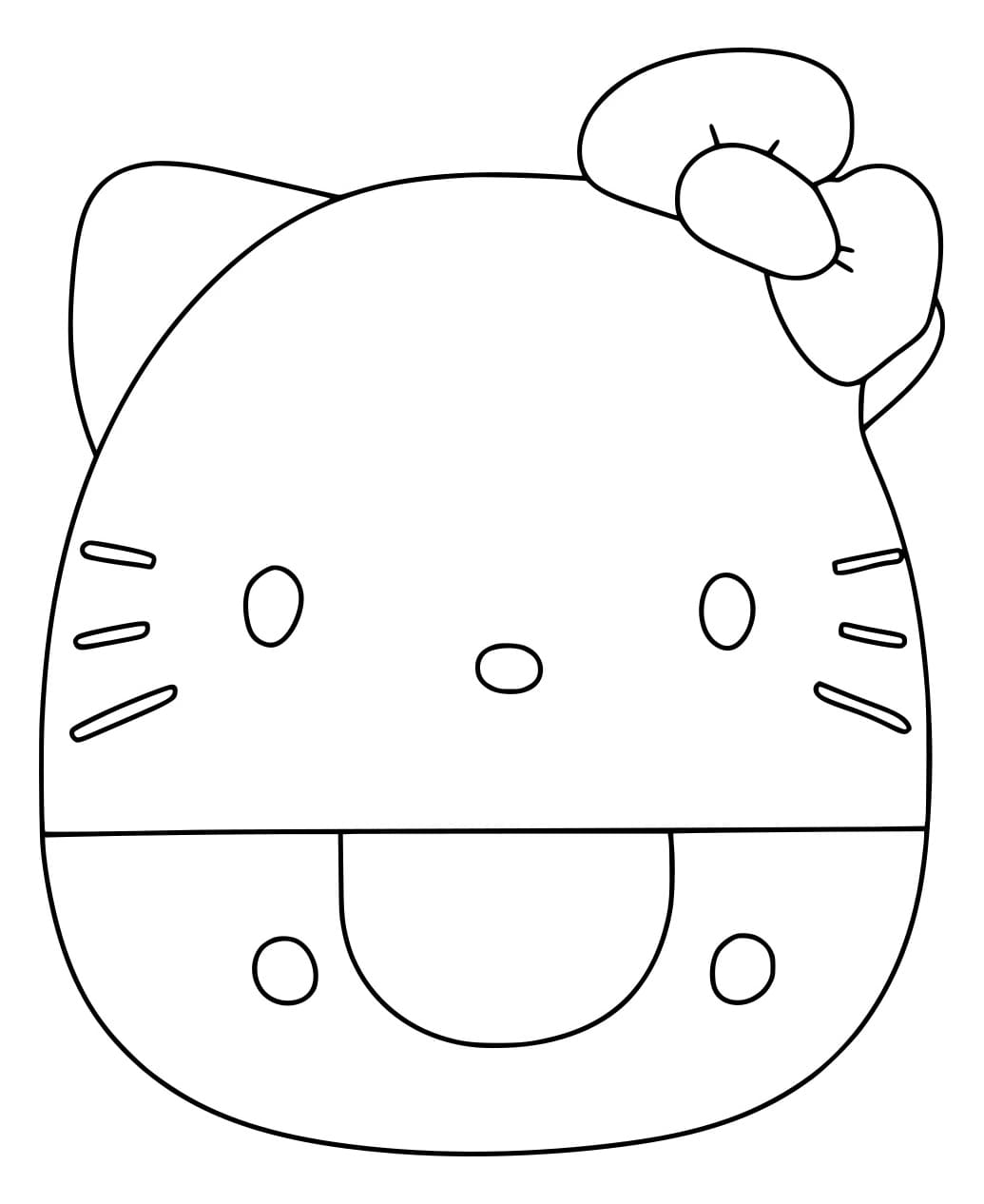 Hello Kitty Squishmallow Värityskuva