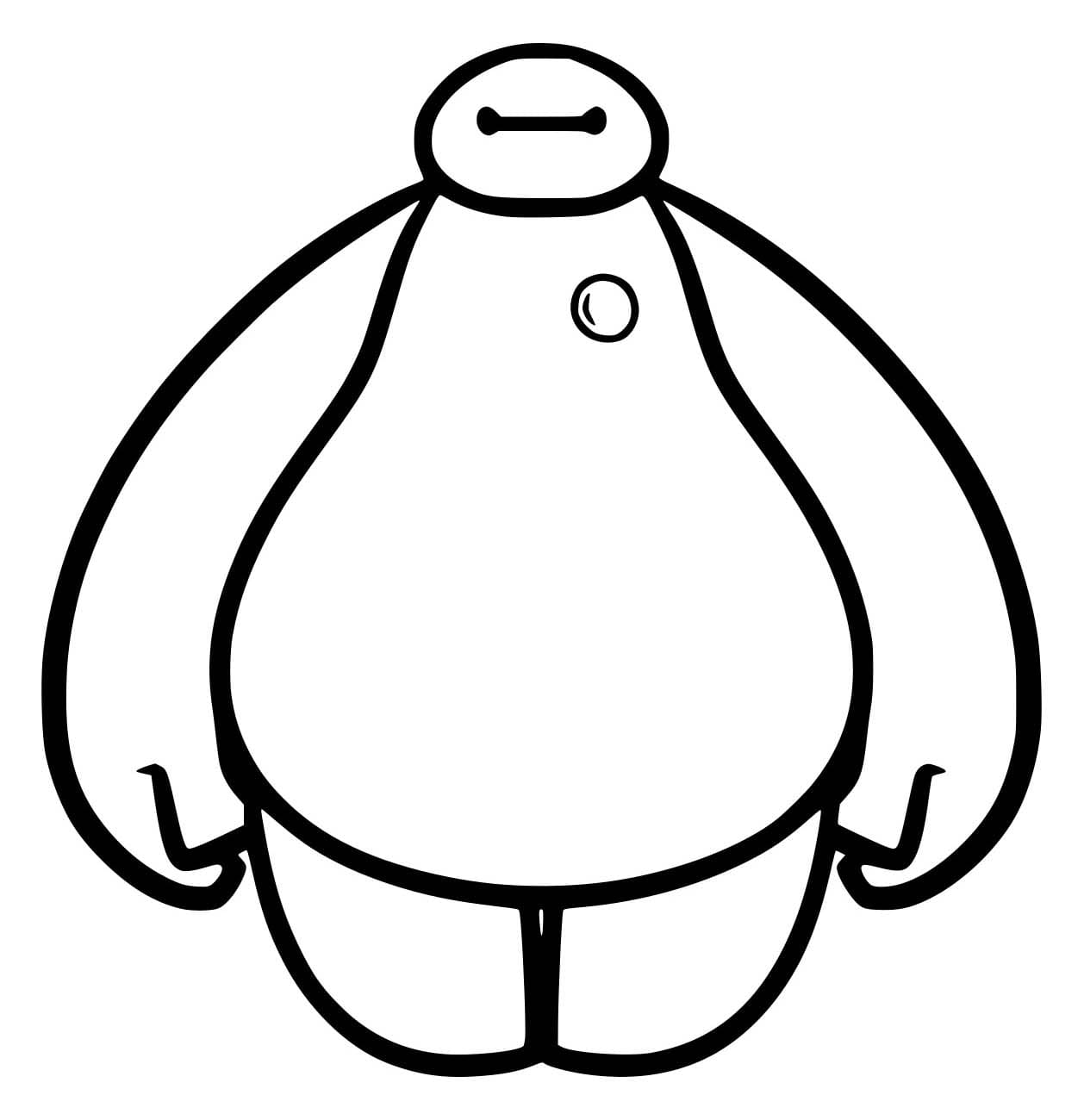 Helppo Baymax Värityskuva