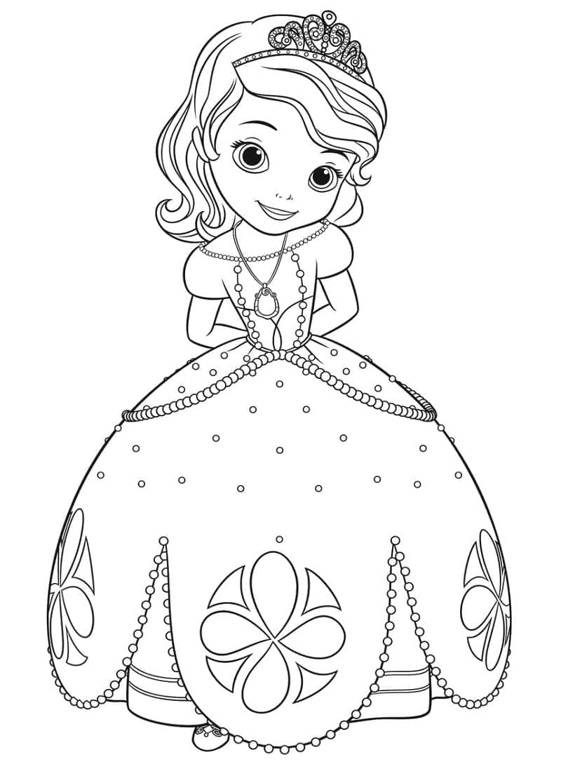 Sofia Ensimmäinen coloring page