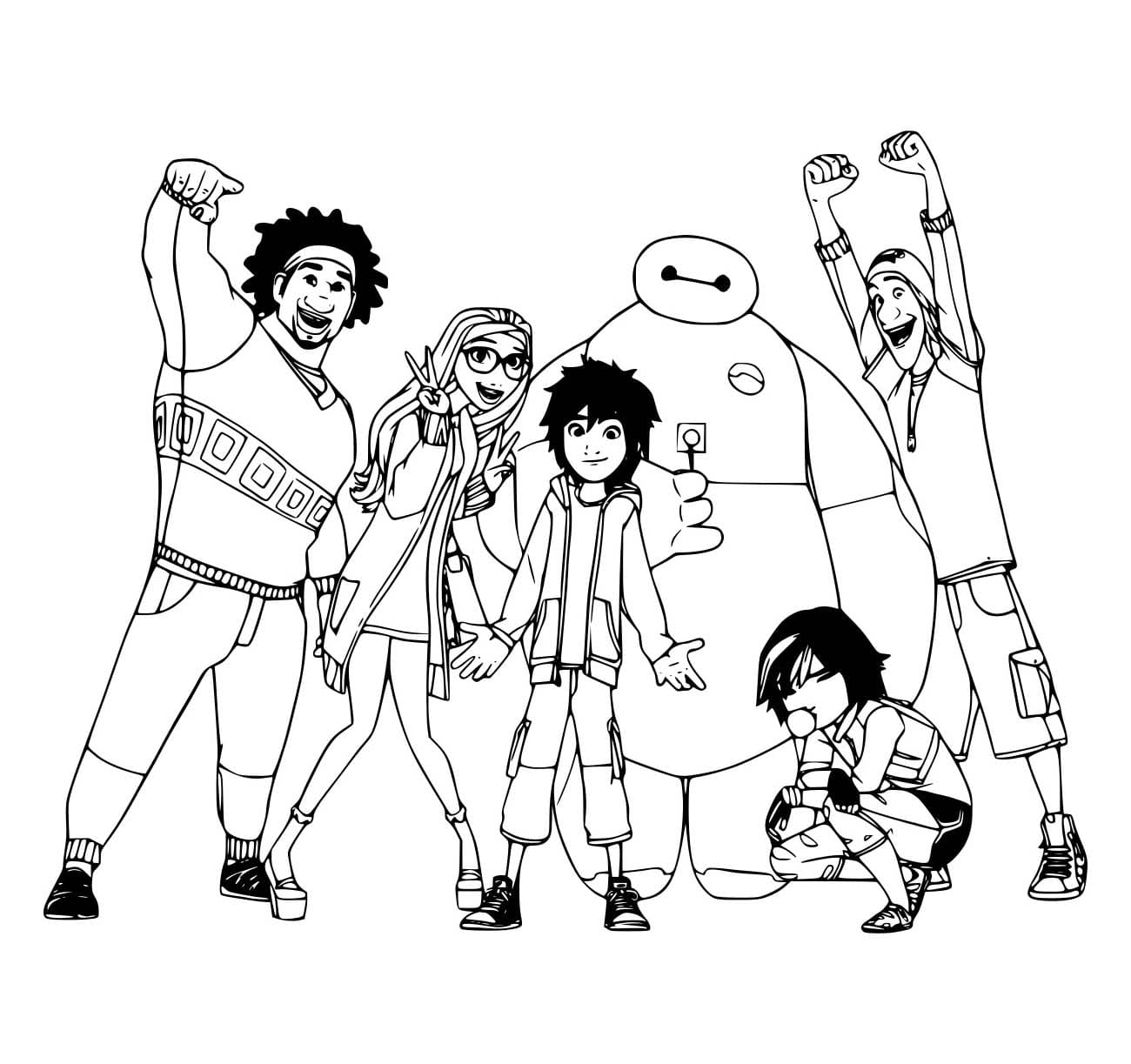 Big Hero 6 coloring page