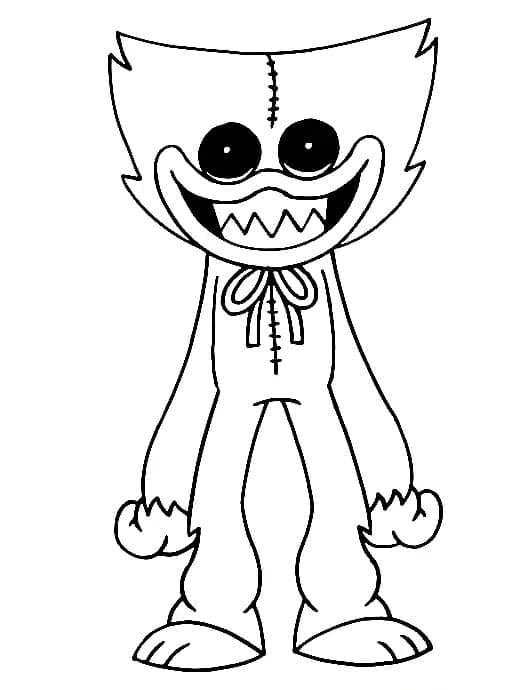 Huggy Wuggy coloring page