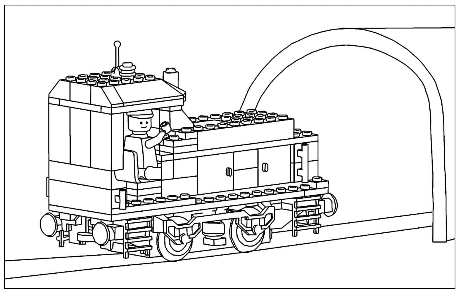 Lego City Locomotive Värityskuva