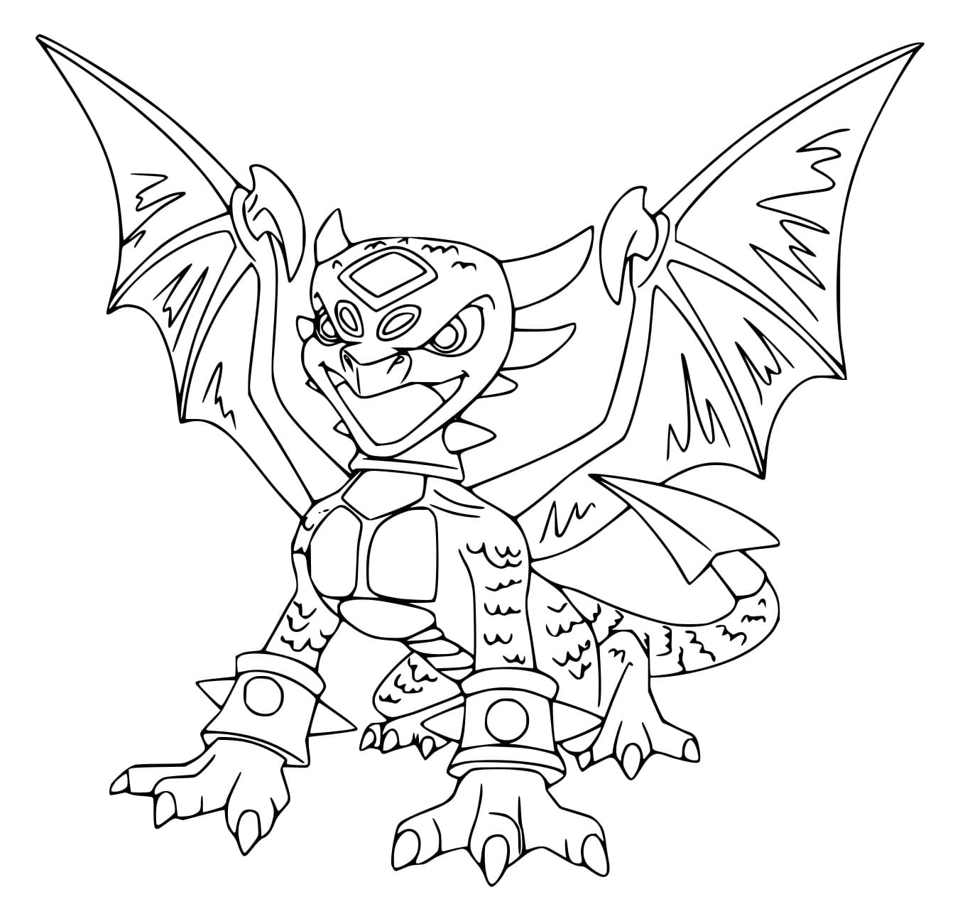 Cynder Skylander Värityskuva