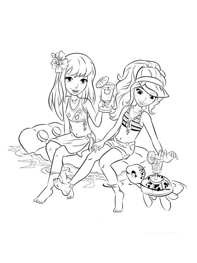 Lego Friends coloring page