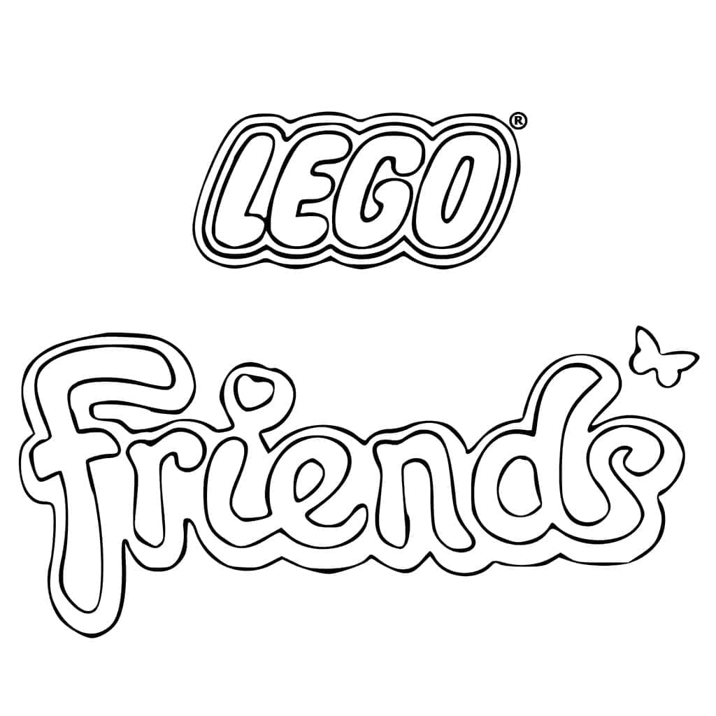 Logo Lego Friends Värityskuva