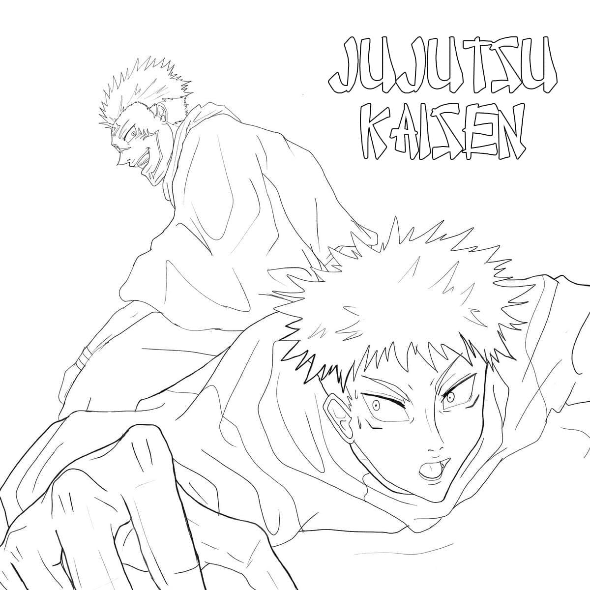 Jujutsu Kaisen coloring page