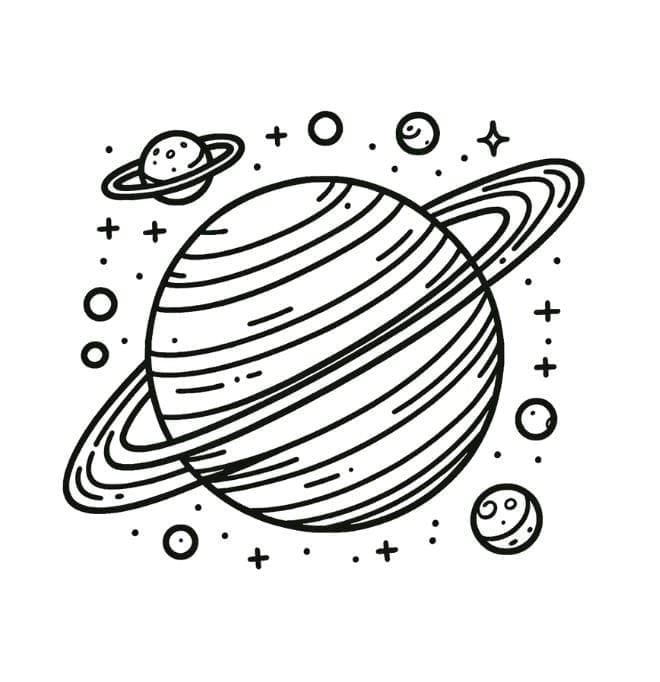 Planeetat coloring page